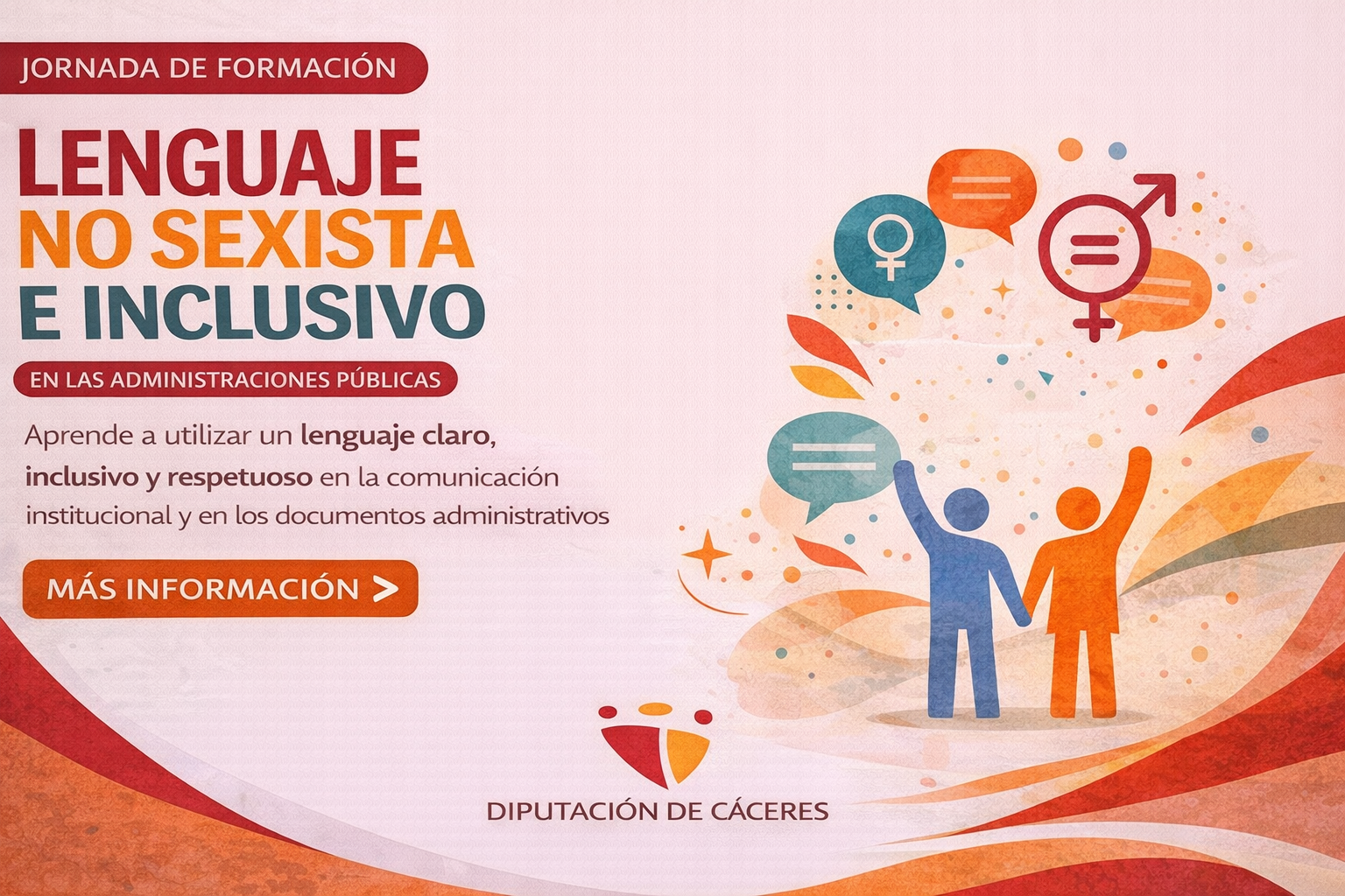 Jornada de “Formación en Lenguaje No Sexista e Inclusivo en las Administraciones Públicas” .